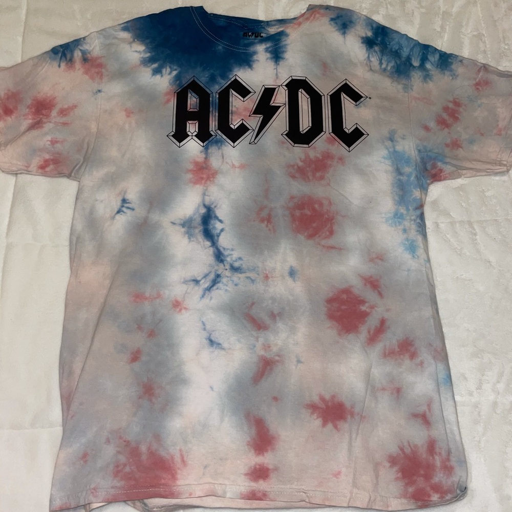 NWT AC/DC tye-die shirt